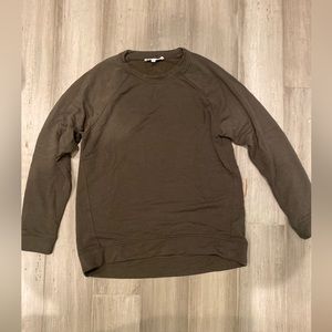 WORKSHOP Olive Green Sweatshirt, Size S